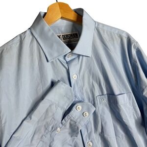 Dixxon Performance Bamboo Series Light Blue Long Sleeve Button Up Shirt Mens L